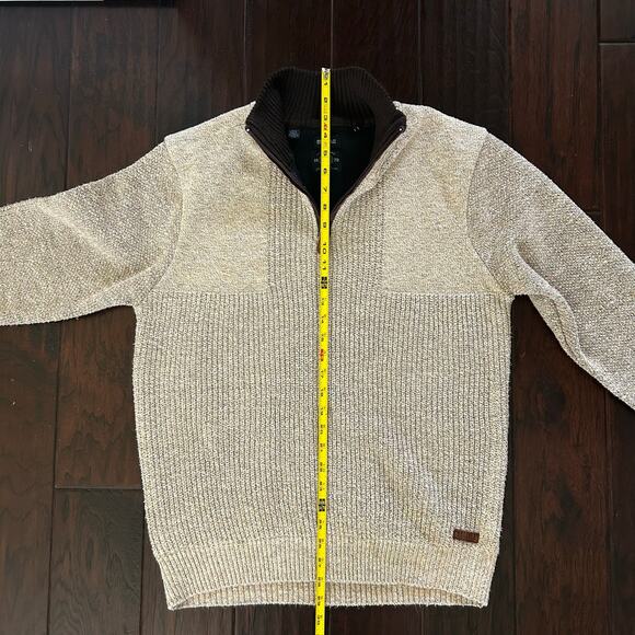 Buffalo David Bitton Brown hue knit sweater Men's sz M Academia Utility - Picture 6 of 7